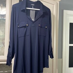 JONES NEW YORK NAVY BLUE TOP